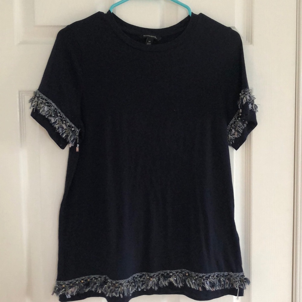 Banana Republic Jewel Embellished Tee